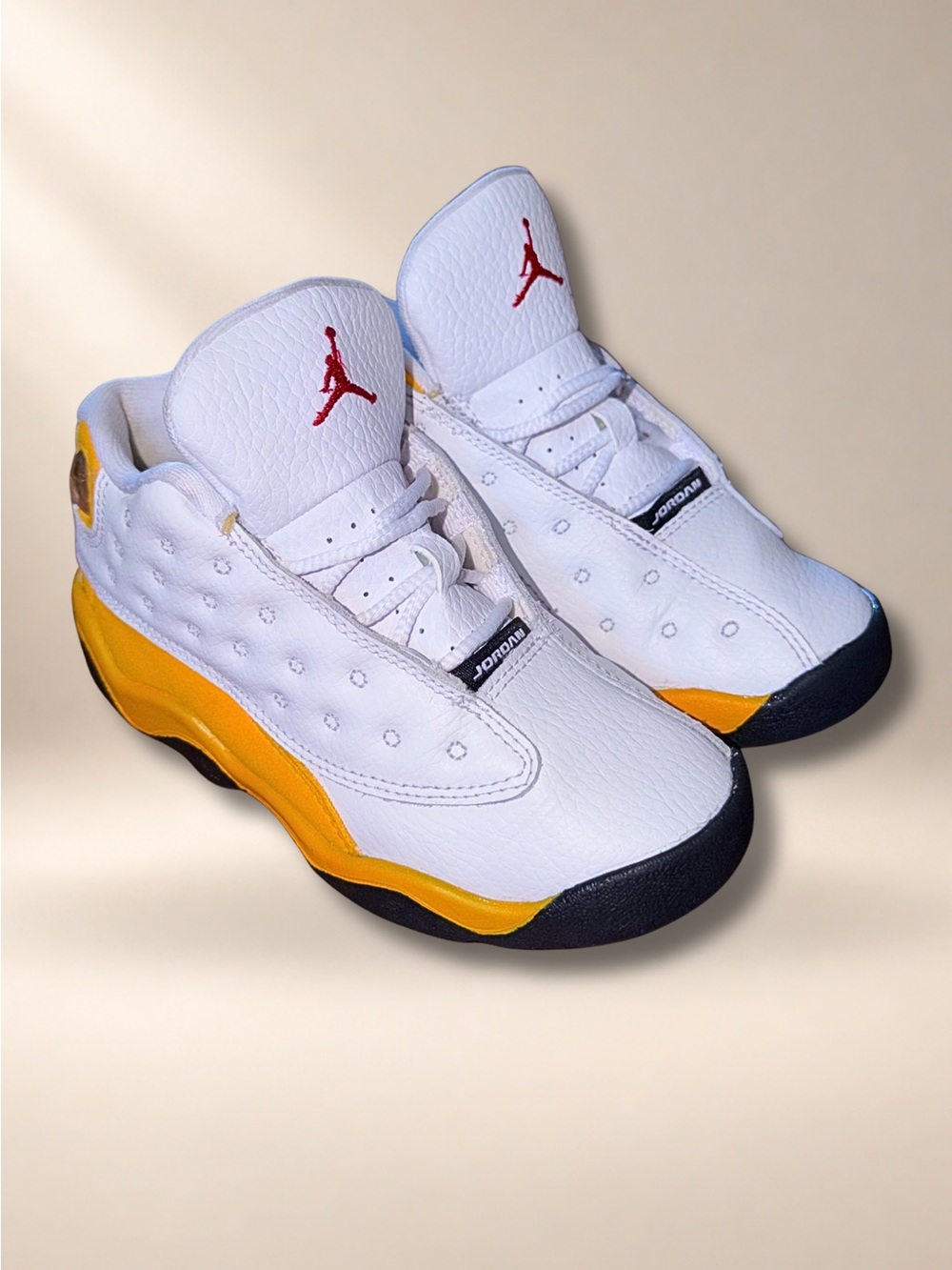 Air Jordan 13 Retro Del Sol Toddler 10C White Yellow DJ3004-167